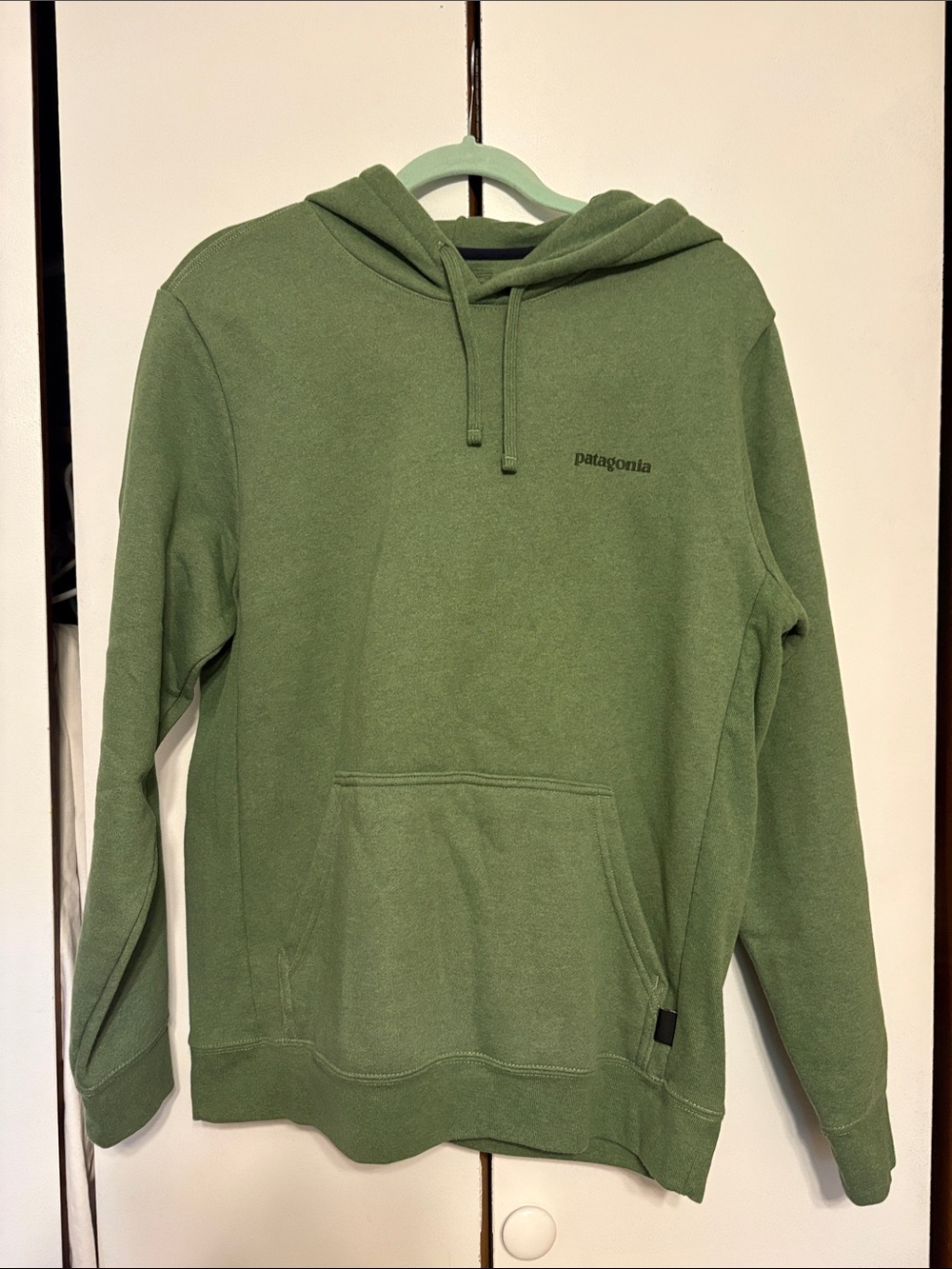 Patagonia Men's Olive Green Pullover Hoodie unisex